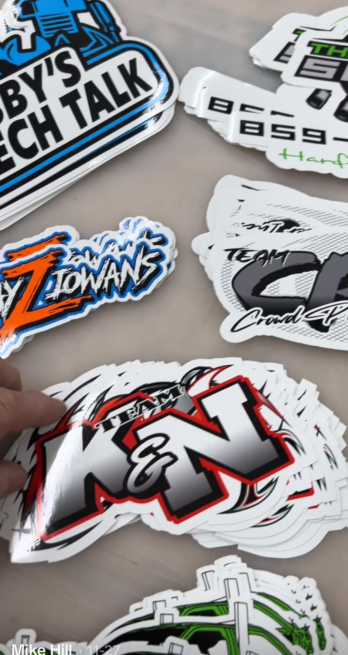 Stickers (custom and different sizes)