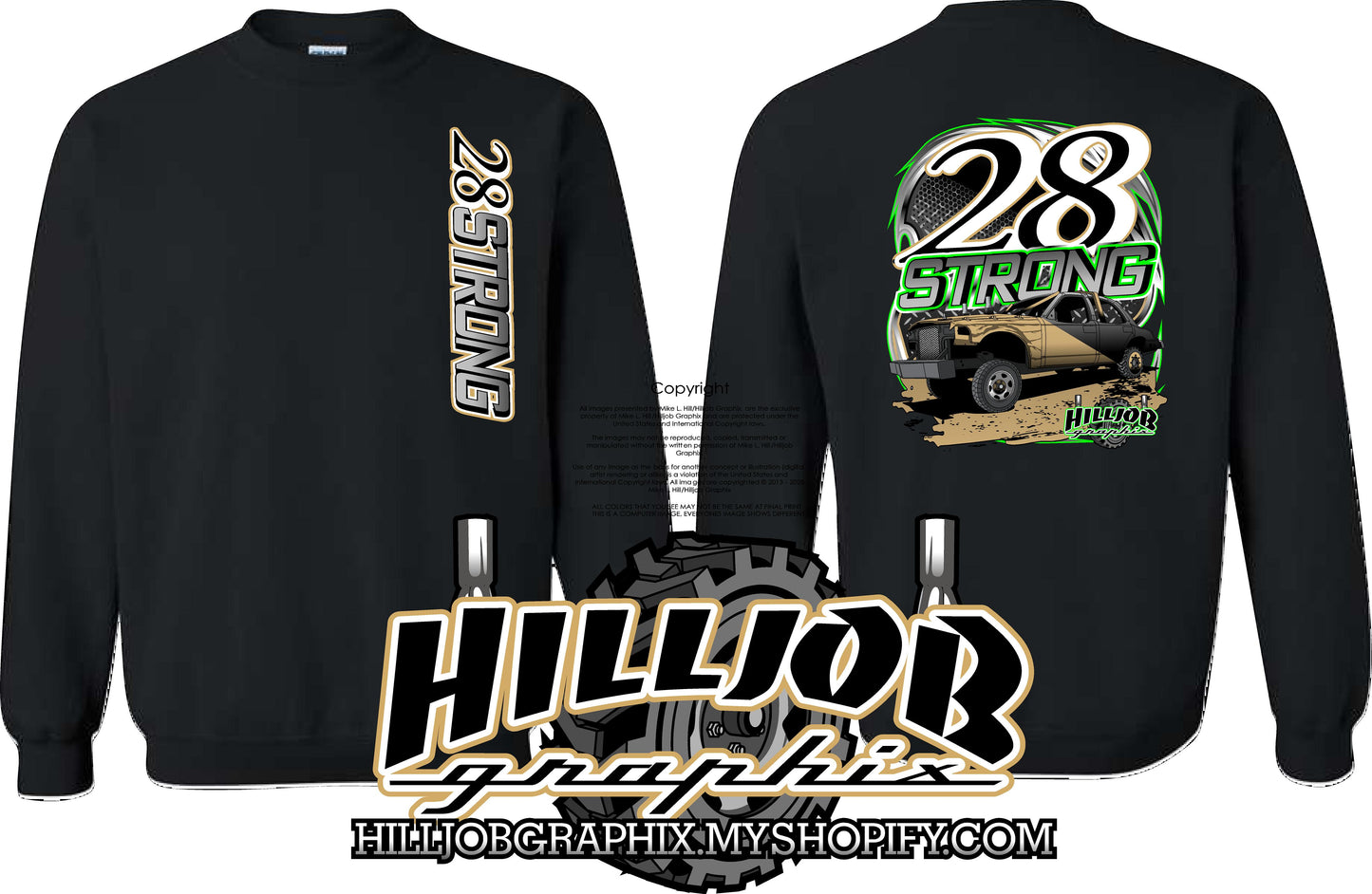 #180 28 STRONG Crewneck Sweatshirt