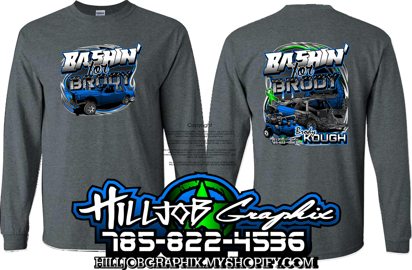 #173 Bashin' for Brody Long Sleeve T-shirt