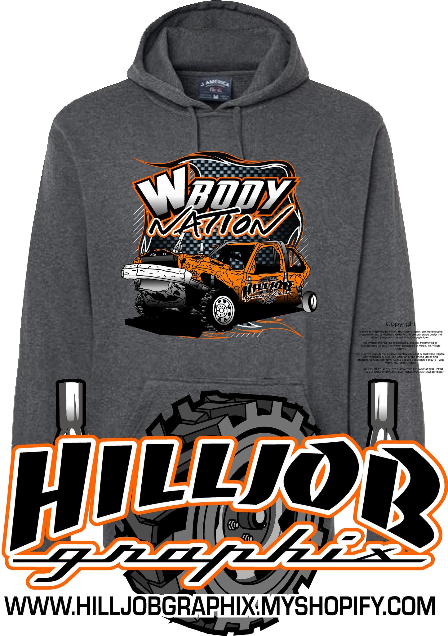 #183 W-Body Nation Tailgate Hoodie