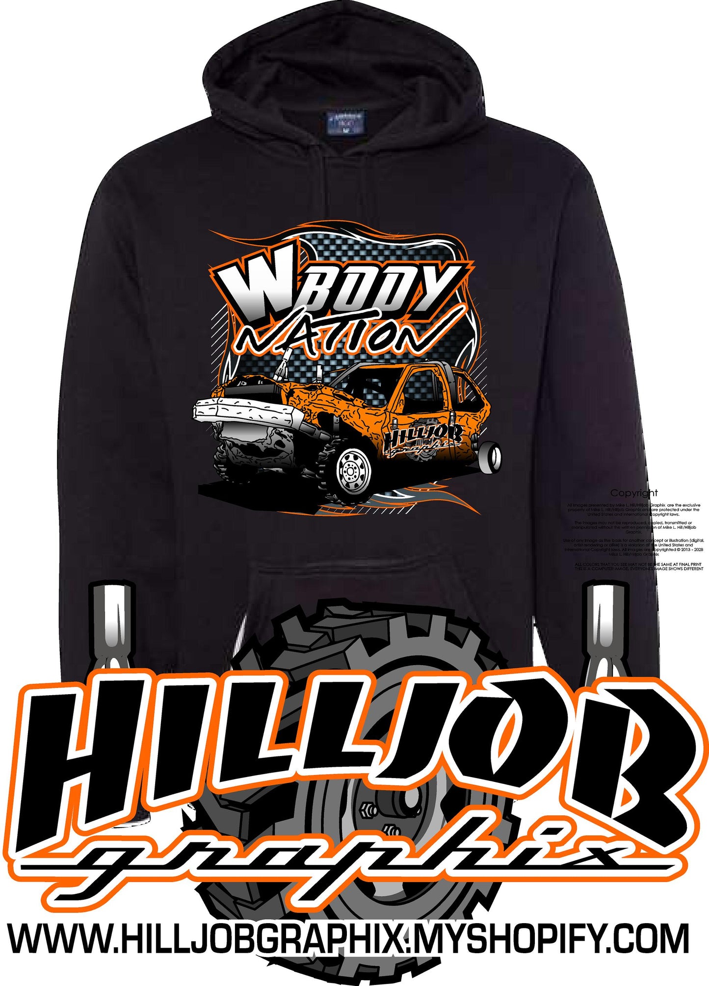 #183 W-Body Nation Tailgate Hoodie