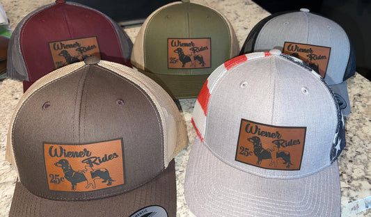 Weiner Rides - Leather Patch Hat